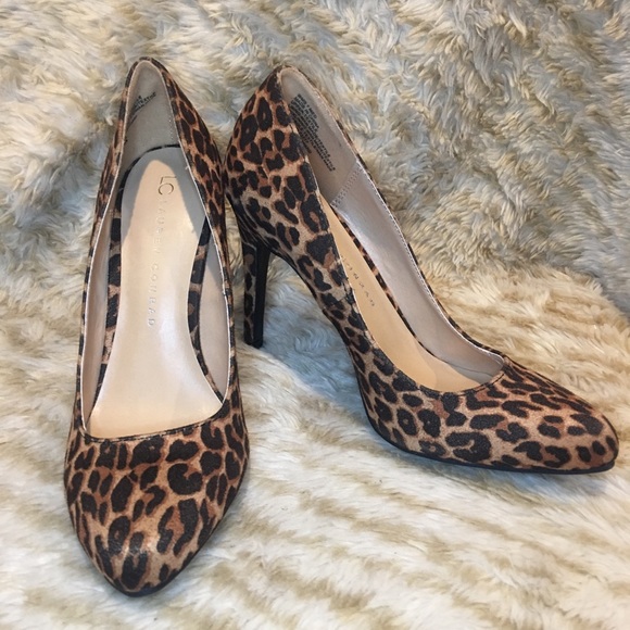 LC Lauren Conrad Shoes - LC Lauren Conrad Animal Print Heel Size 7 EUC